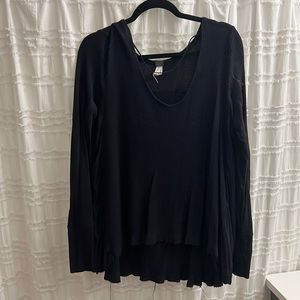 Free People Long Flowy Distressed Sweater